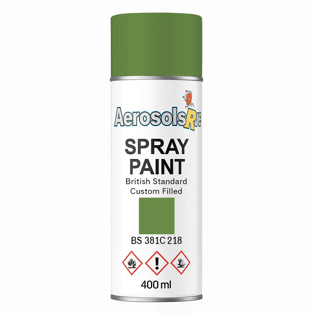 381C 218 Grass green 400ml Aerosol Available in any Finish Aerosols "R" Us