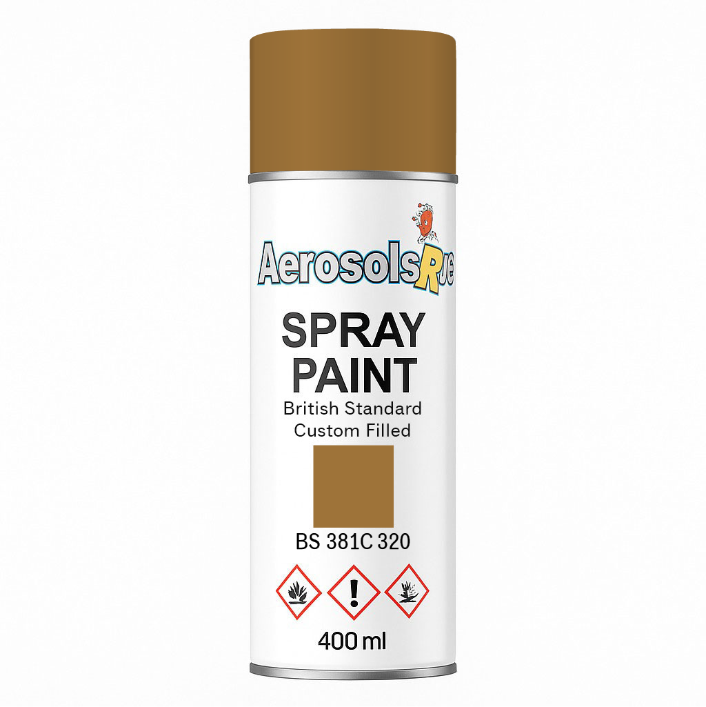 381C 320 Light brown 400ml Aerosol Available in any Finish