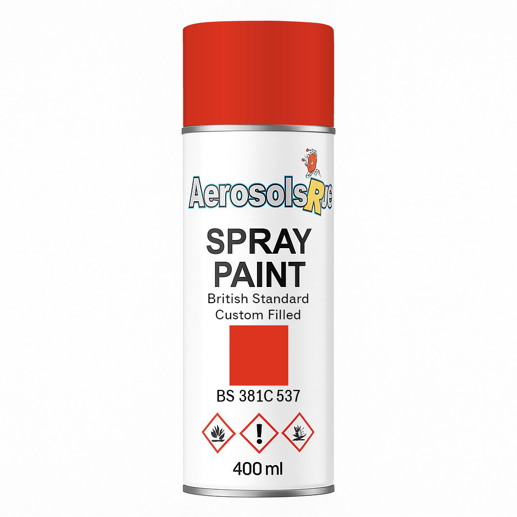 381C 537 Signal red 400ml Aerosol Available in any Finish