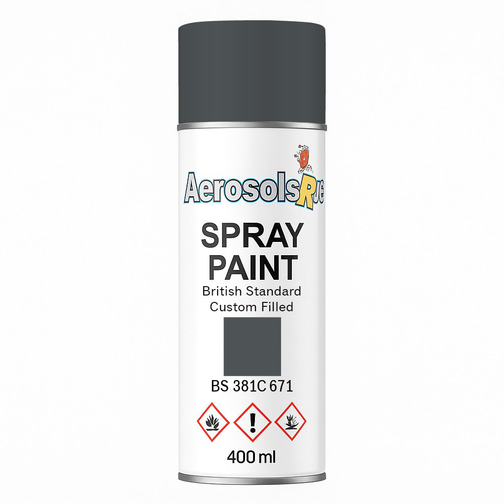 381C 671 Middle graphite 400ml Aerosol Available in any Finish