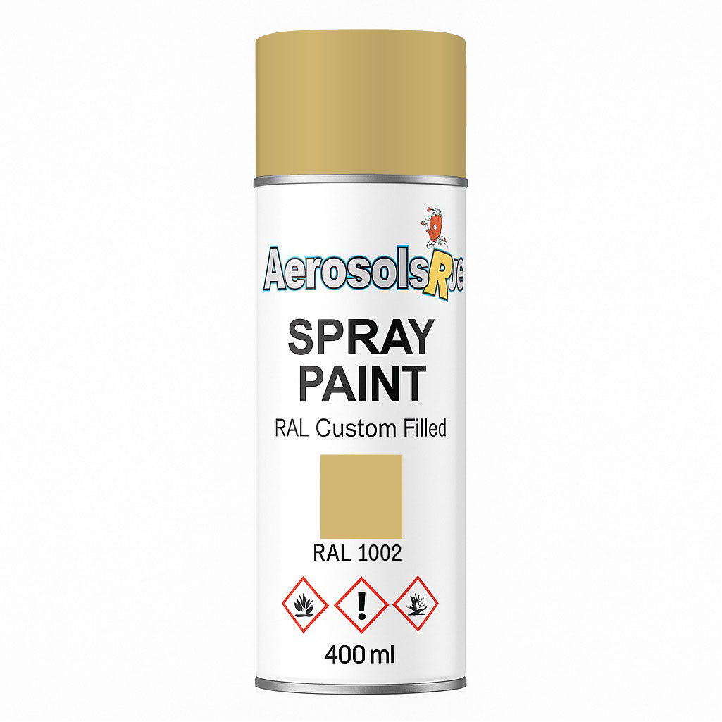 RAL 1002 - 400ml Aerosol Spray Paint Any Finish