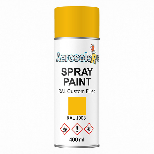 RAL 1003 - 400ml Aerosol Spray Paint Any Finish