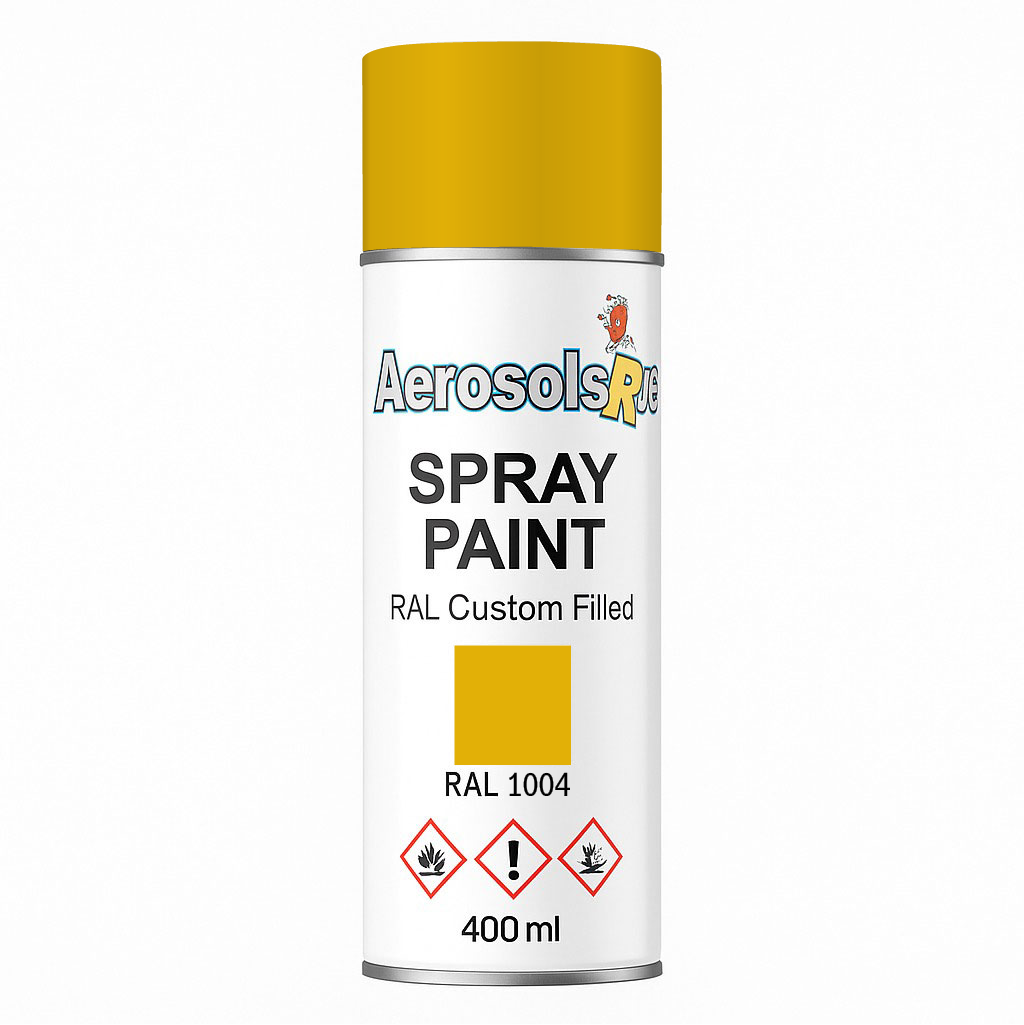 RAL 1004 - 400ml Aerosol Spray Paint Any Finish
