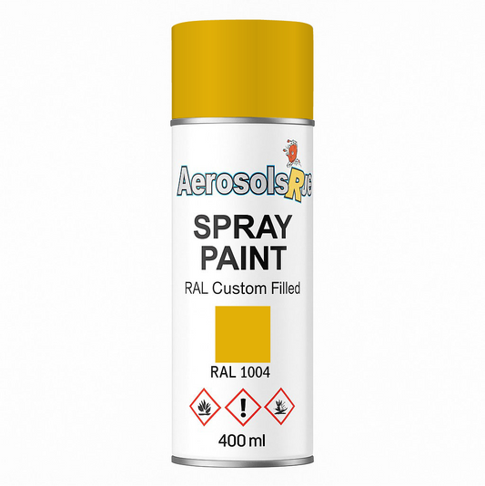 RAL 1004 - 400ml Aerosol Spray Paint Any Finish