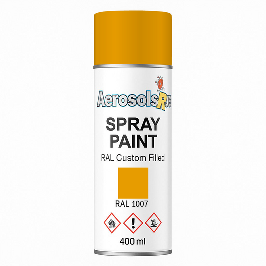 RAL 1007 - 400ml Aerosol Spray Paint Any Finish