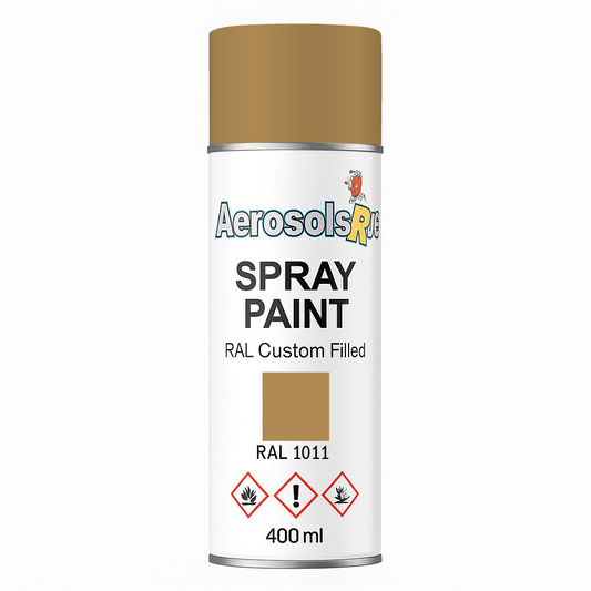 RAL 1011 - 400ml Aerosol Spray Paint Any Finish