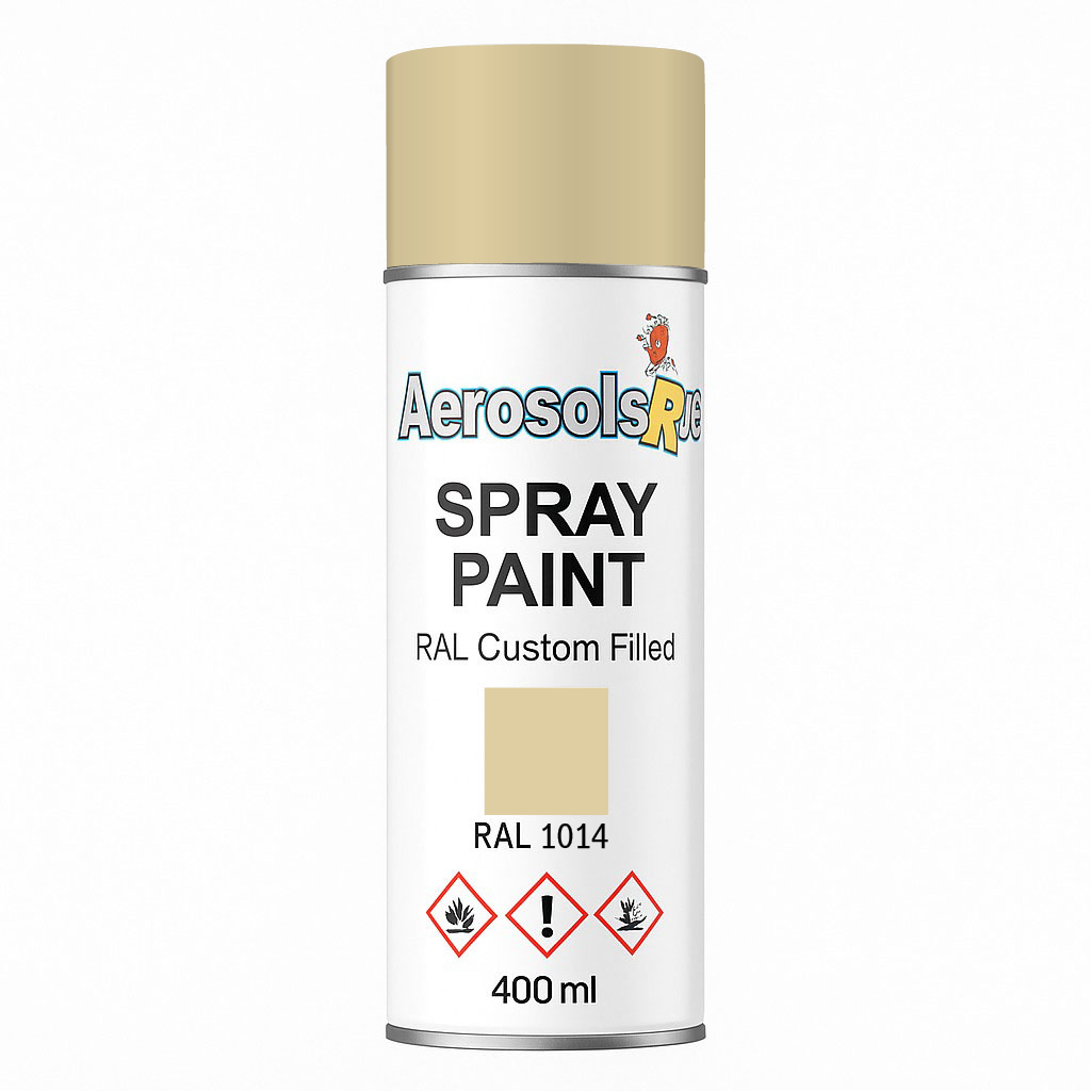 RAL 1014 Ivory - 400ml Aerosol Spray Paint Any Finish