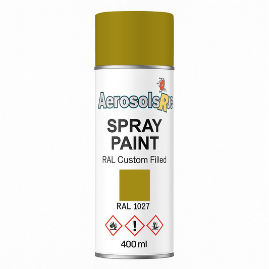 RAL 1027 Curry - 400ml Aerosol Spray Paint Any Finish