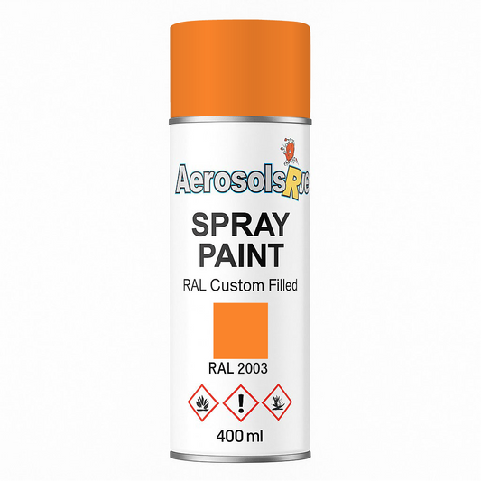 RAL 2003 Pastel Orange - 400ml Aerosol Spray Paint Any Finish