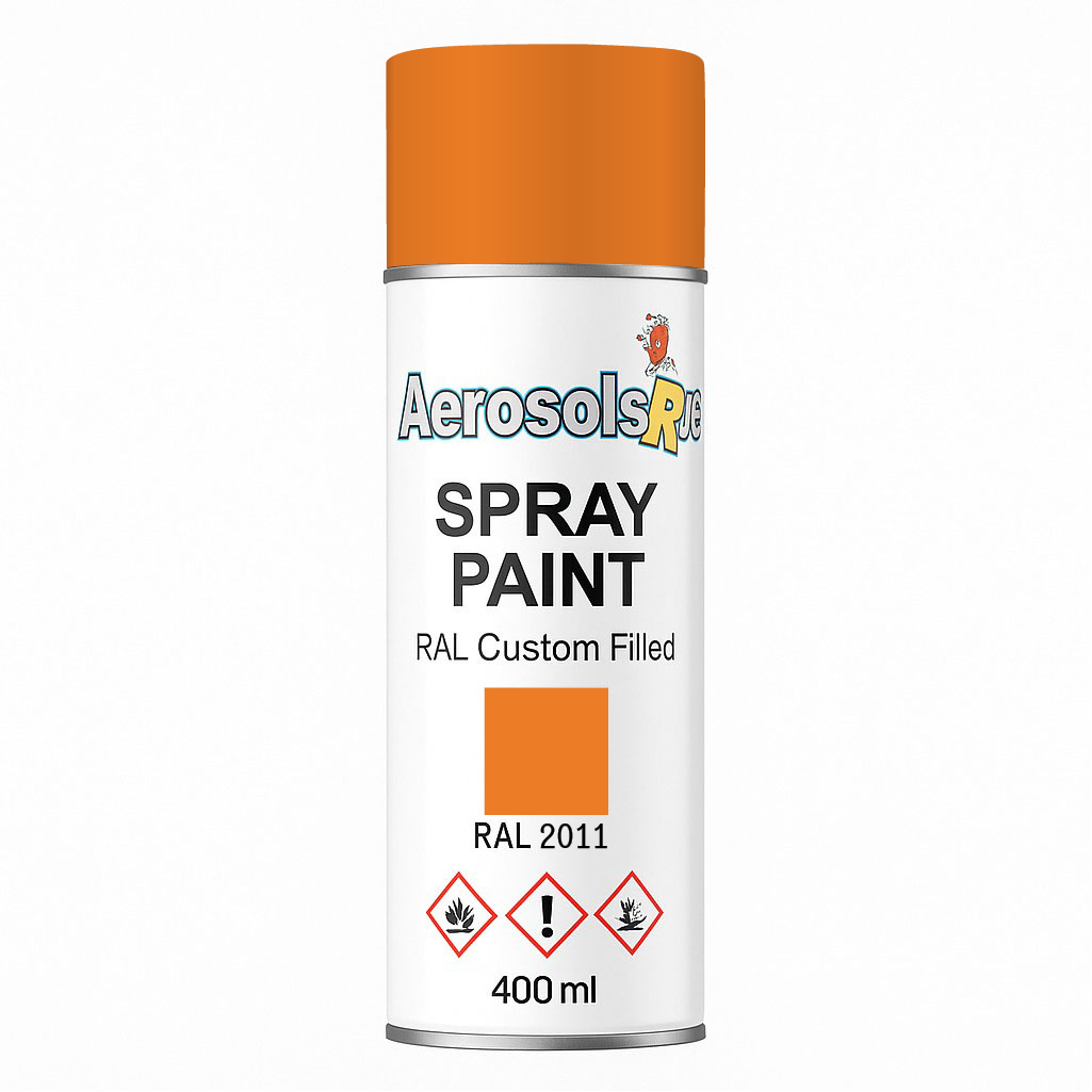 RAL 2011 Deep Orange - 400ml Aerosol Spray Paint Any Finish