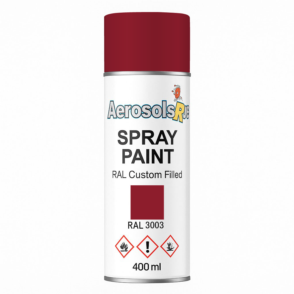 RAL 3003 Ruby Red- 400ml Aerosol Spray Paint Any Finish