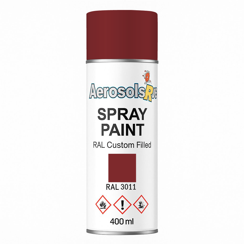 RAL 3011 Brown Red - 400ml Aerosol Spray Paint Any Finish