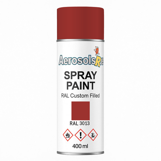 RAL 3013 Tomato Red - 400ml Aerosol Spray Paint Any Finish