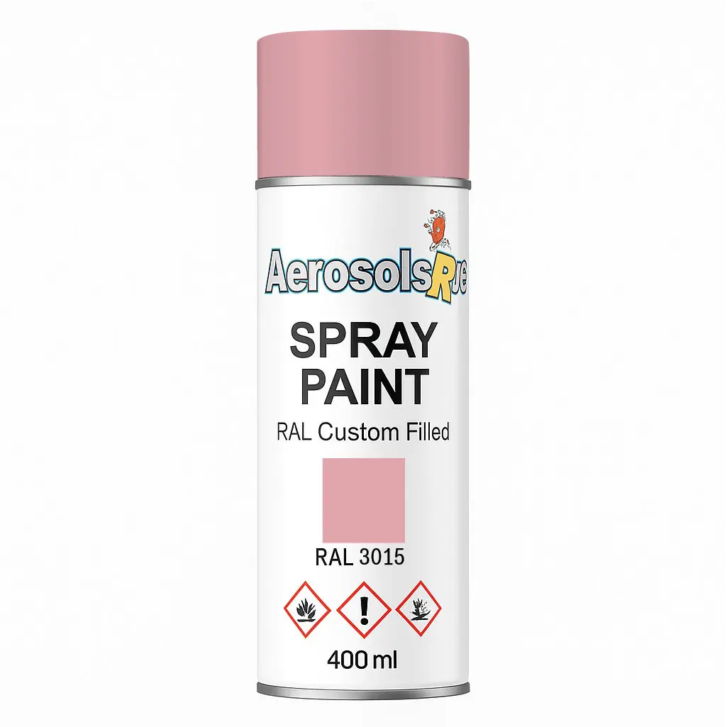 RAL 3015 Light pink - 400ml Aerosol Spray Paint Any Finish Aerosols R us