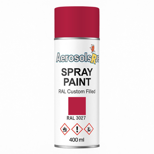 RAL 3027 - 400ml Aerosol Spray Paint Any Finish
