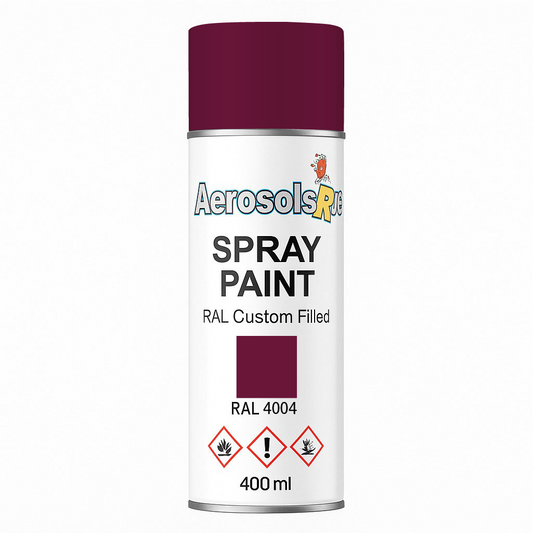 RAL 4004- 400ml Aerosol Spray Paint Any Finish