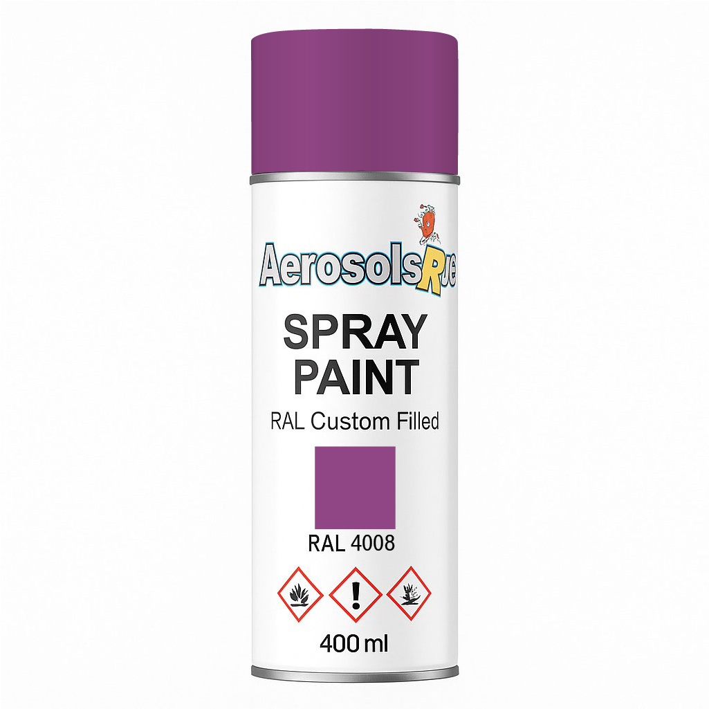 RAL 4008 Signal Violet- 400ml Aerosol Spray Paint Any Finish