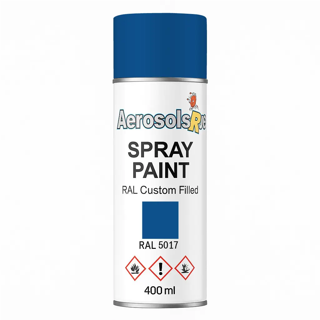 RAL 5017 - 400ml Aerosol Spray Paint Any Finish Aerosols R us