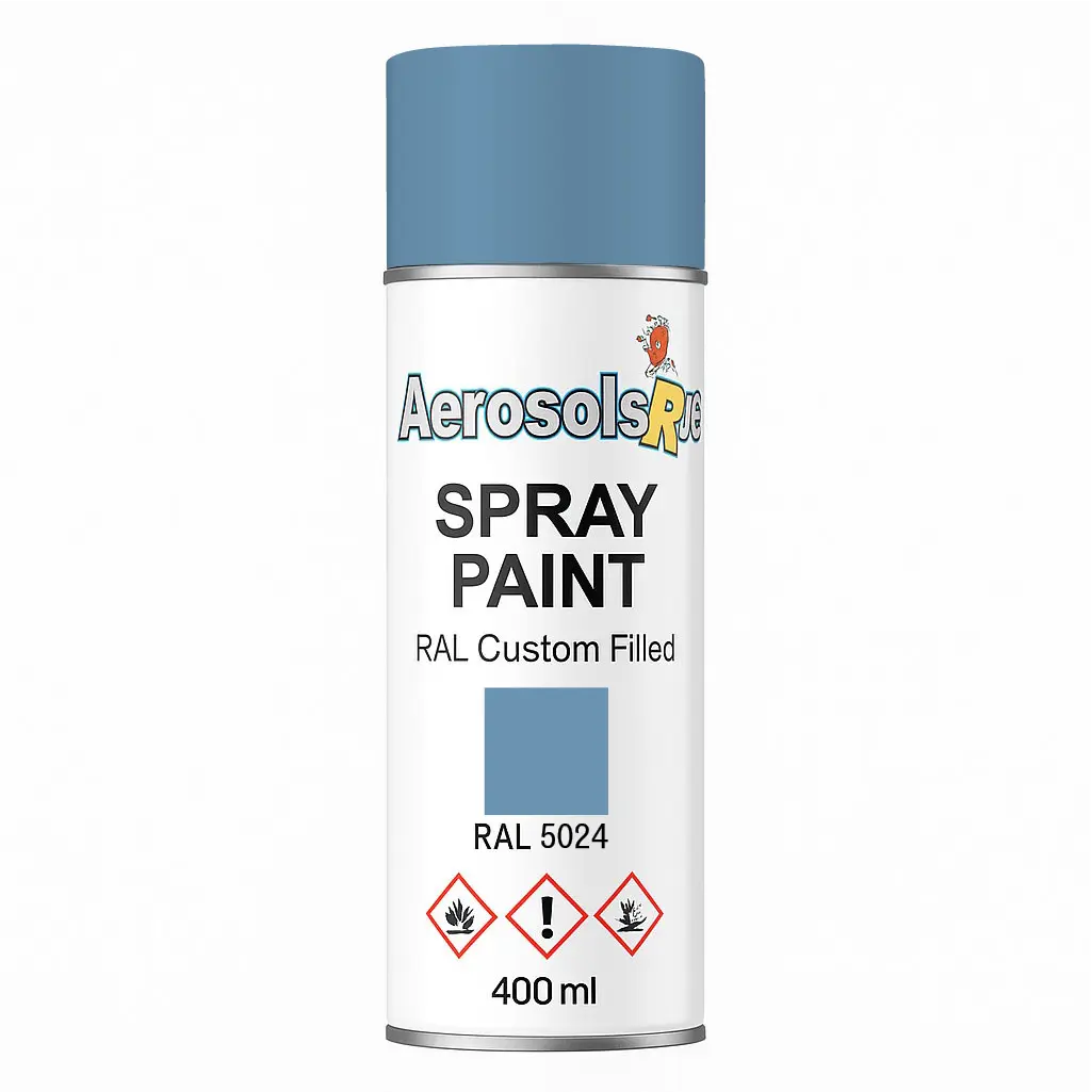 RAL 5024 - 400ml Aerosol Spray Paint Any Finish Aerosols R us
