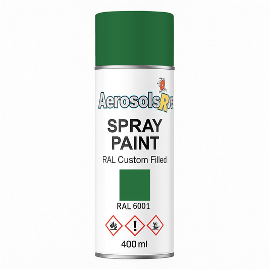 RAL 6001 - 400ml Aerosol Spray Paint Any Finish