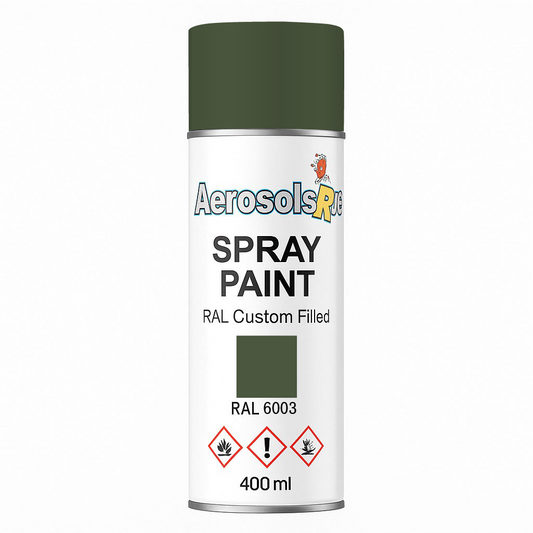 RAL 6003 - 400ml Aerosol Spray Paint Any Finish