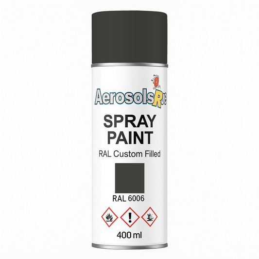 RAL 6006 - 400ml Aerosol Spray Paint Any Finish