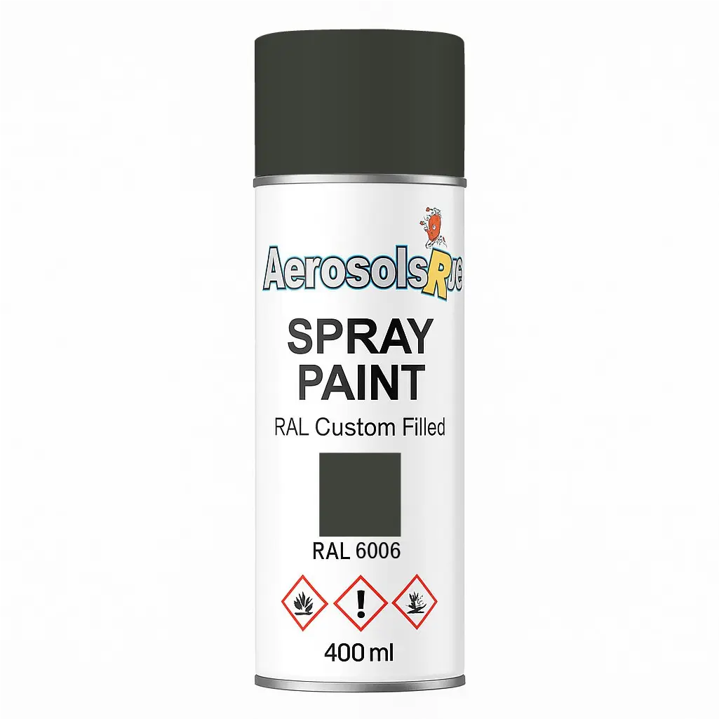 RAL 6006 - 400ml Aerosol Spray Paint Any Finish Aerosols R us