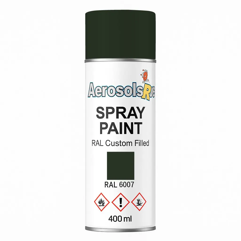 RAL 6007 - 400ml Aerosol Spray Paint Any Finish Aerosols R us