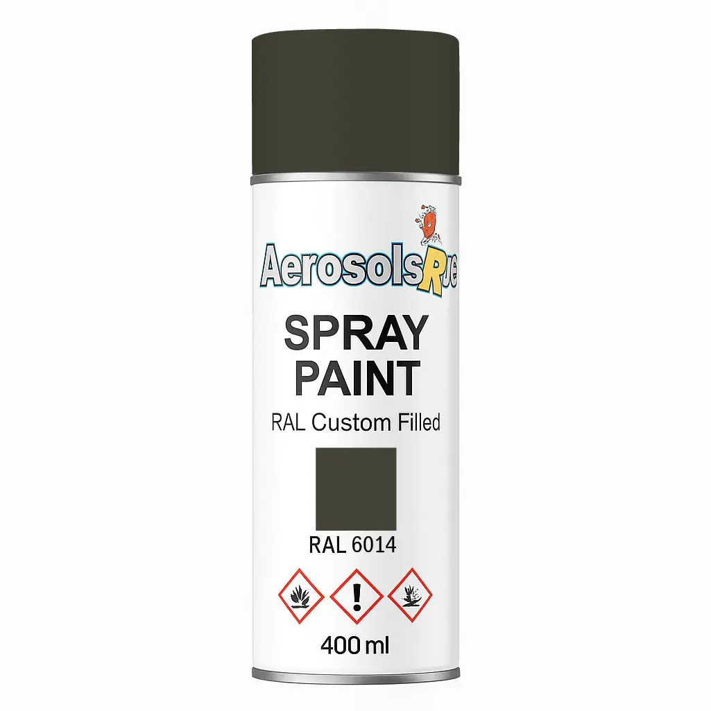 RAL 6014- 400ml Aerosol Spray Paint Any Finish Aerosols R us