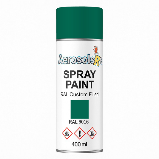 RAL 6016- 400ml Aerosol Spray Paint Any Finish