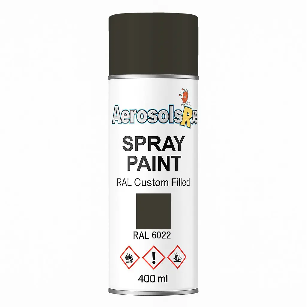 RAL 6022- 400ml Aerosol Spray Paint Any Finish Aerosols R us