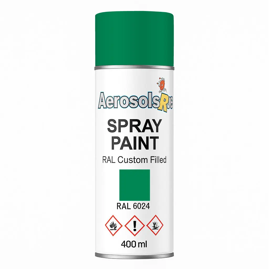 RAL 6024- 400ml Aerosol Spray Paint Any Finish Aerosols R us