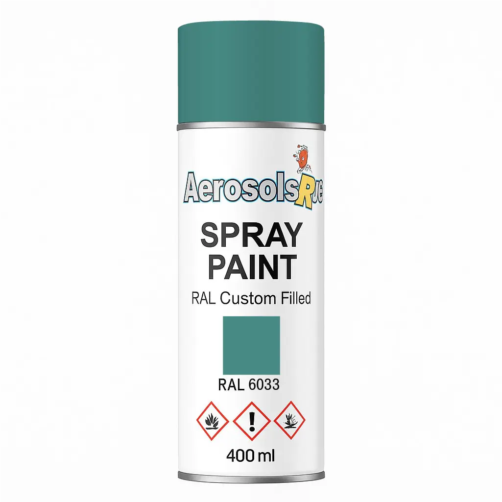RAL 6033- 400ml Aerosol Spray Paint Any Finish Aerosols R us