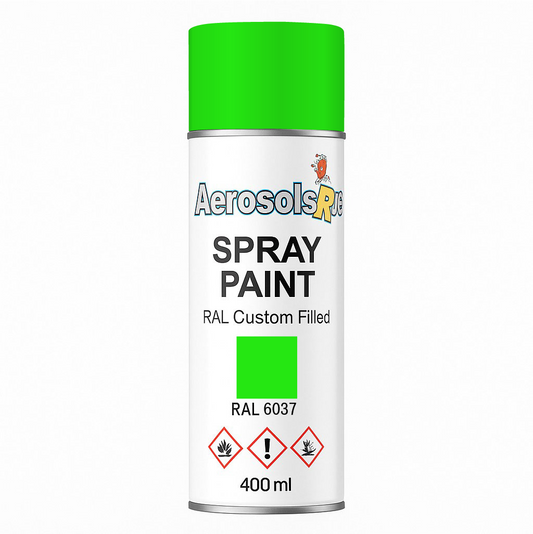 RAL 6037- 400ml Aerosol Spray Paint Any Finish