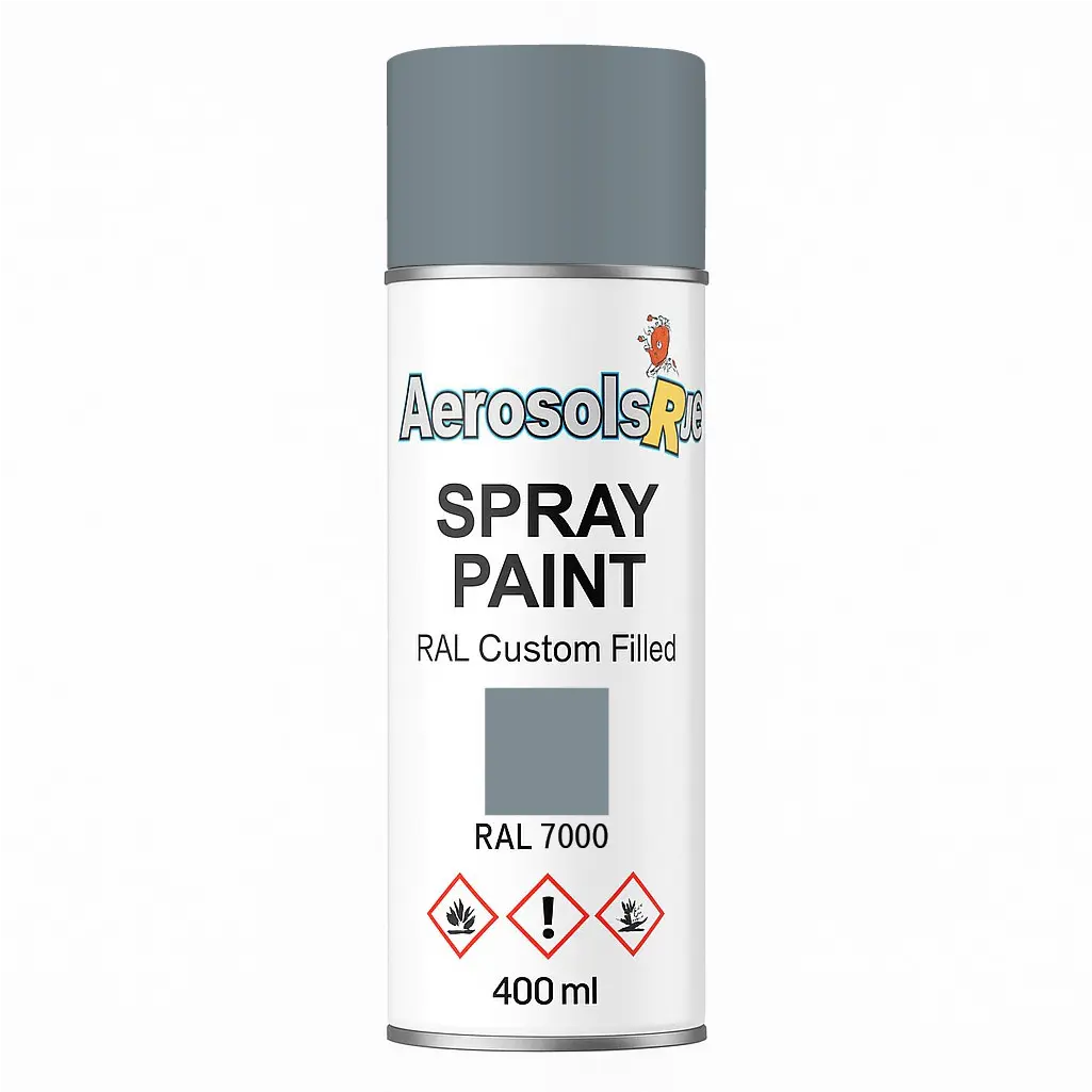 RAL 7000- 400ml Aerosol Spray Paint Any Finish Aerosols R us