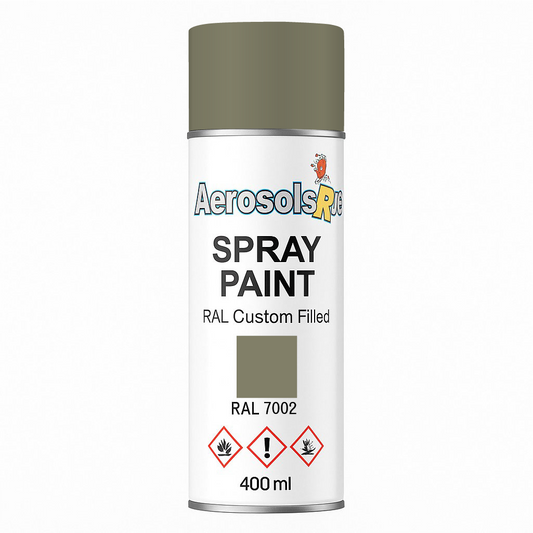 RAL 7002- 400ml Aerosol Spray Paint Any Finish