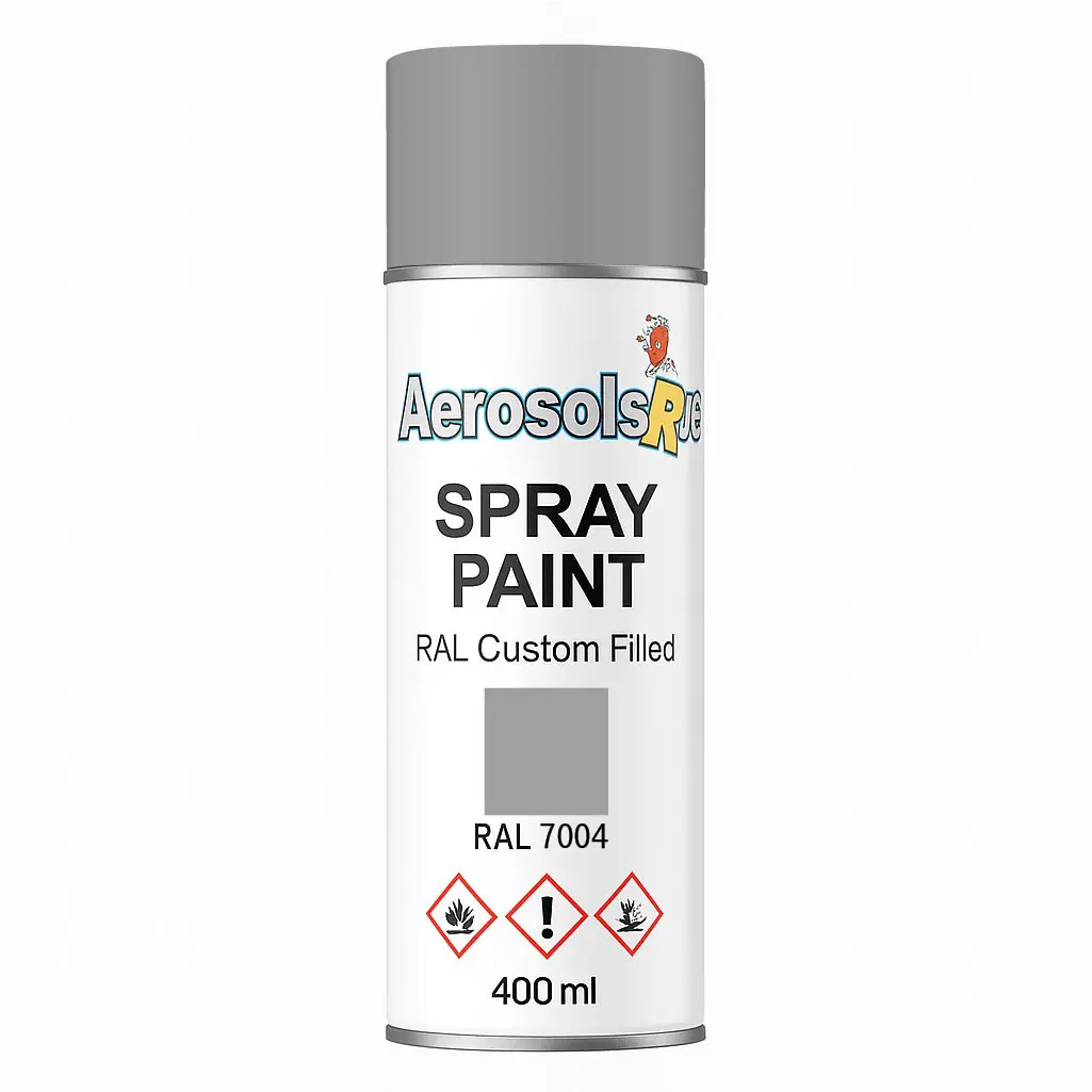 RAL 7004- 400ml Aerosol Spray Paint Any Finish Aerosols R us