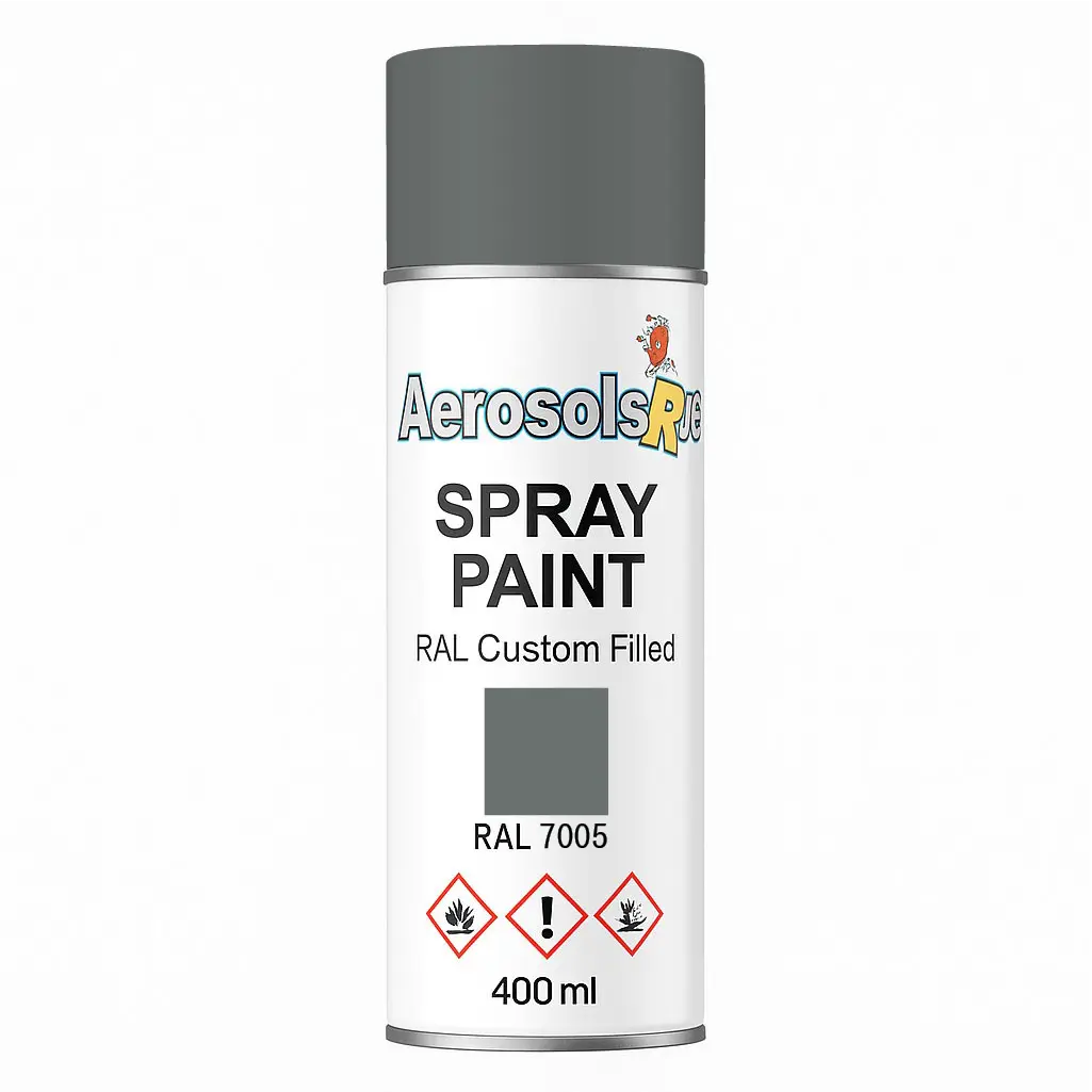 RAL 7005- 400ml Aerosol Spray Paint Any Finish Aerosols R us