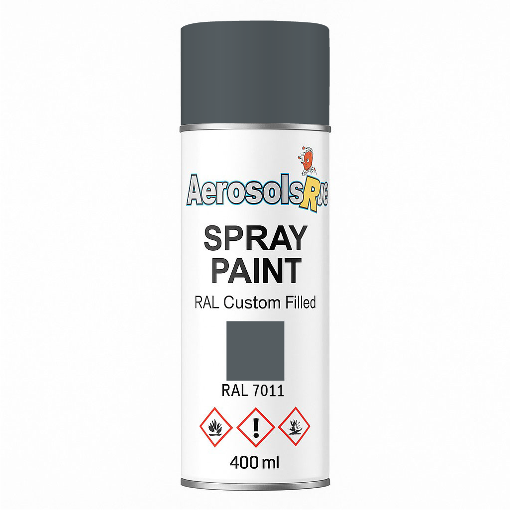 RAL 7011- 400ml Aerosol Spray Paint Any Finish