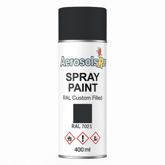 RAL 7021- 400ml Aerosol Spray Paint Any Finish