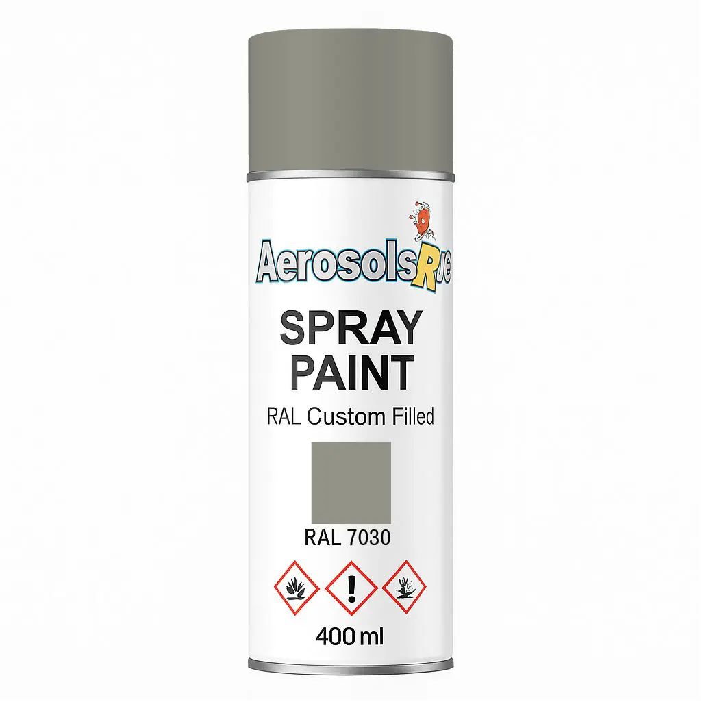RAL 7030- 400ml Aerosol Spray Paint Any Finish Aerosols R us