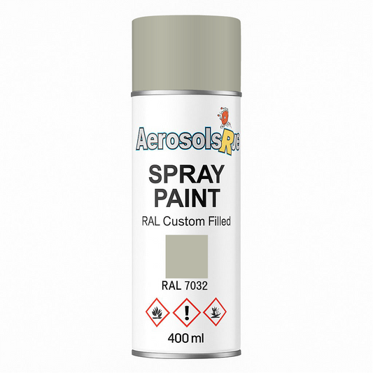 RAL 7032- 400ml Aerosol Spray Paint Any Finish