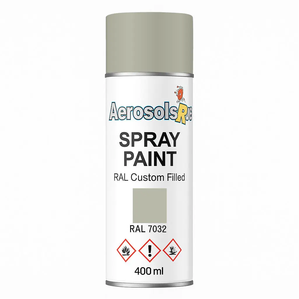 RAL 7032- 400ml Aerosol Spray Paint Any Finish Aerosols R us