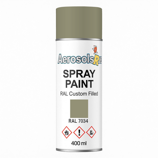 RAL 7034- 400ml Aerosol Spray Paint Any Finish