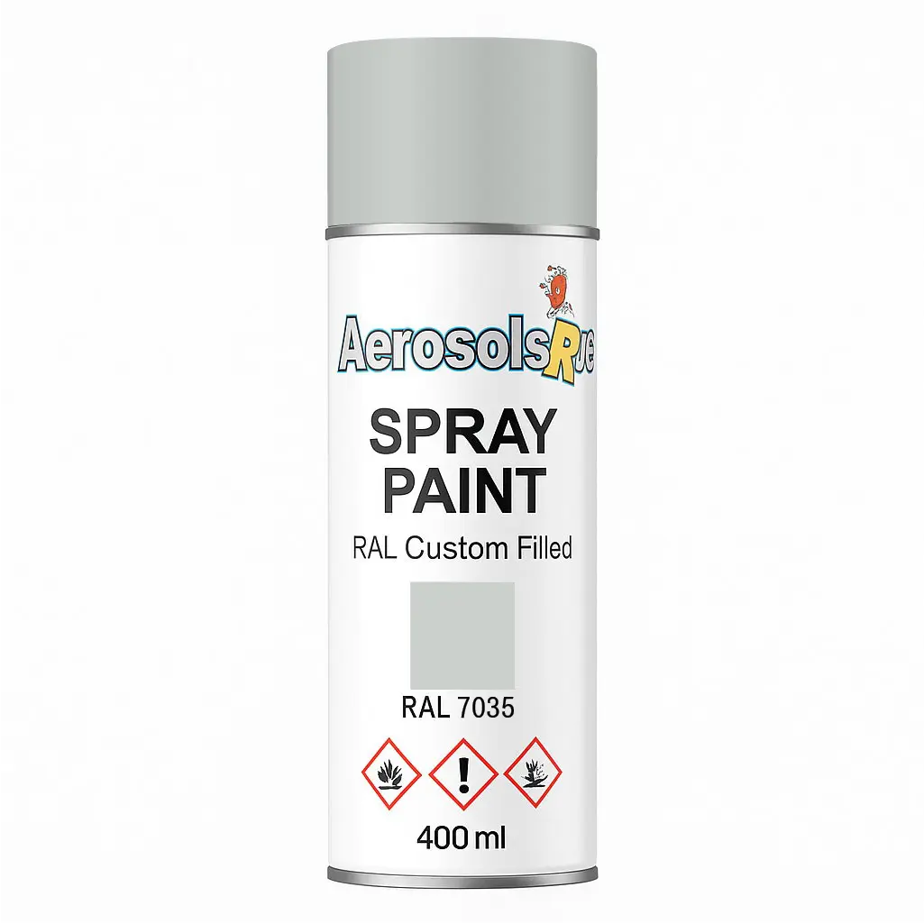 RAL 7035- 400ml Aerosol Spray Paint Any Finish Aerosols R us
