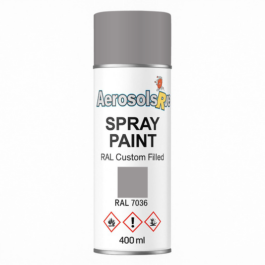 RAL 7036- 400ml Aerosol Spray Paint Any Finish