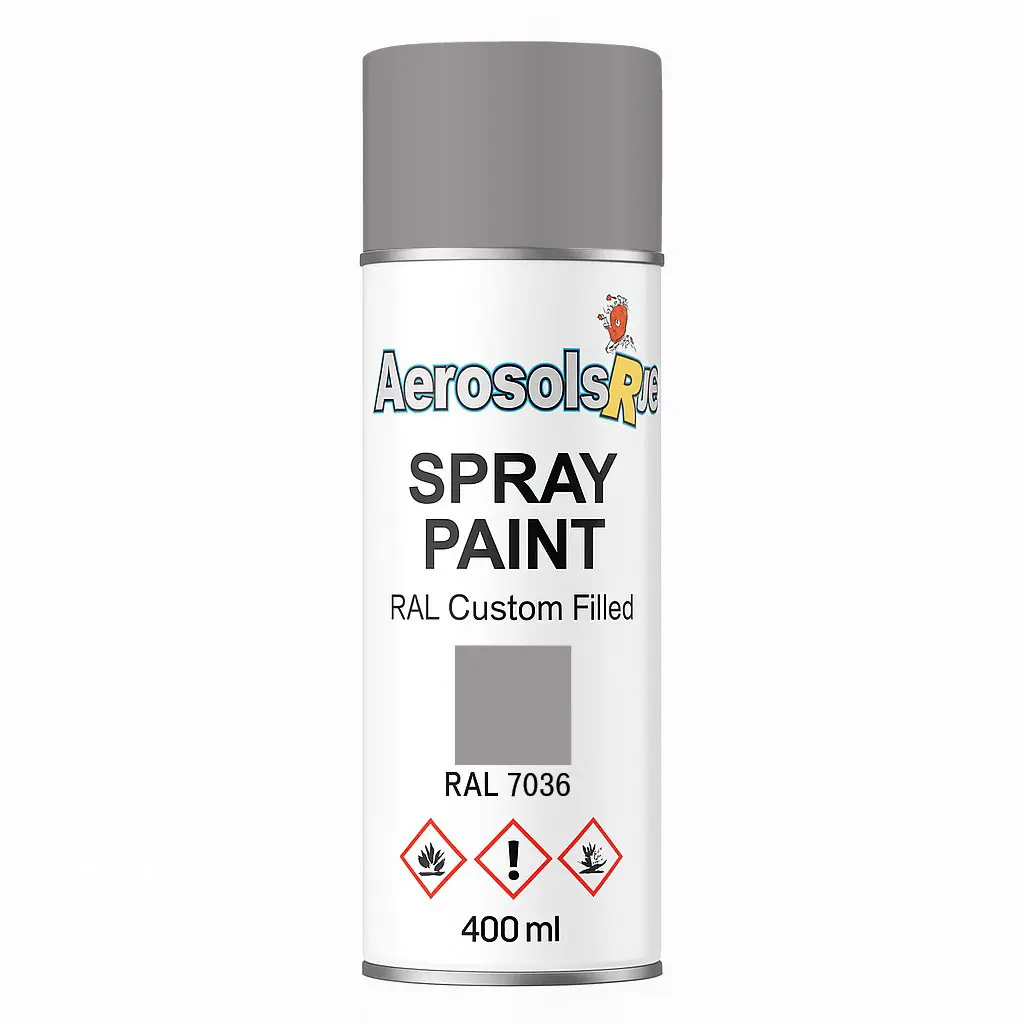 RAL 7036- 400ml Aerosol Spray Paint Any Finish Aerosols R us