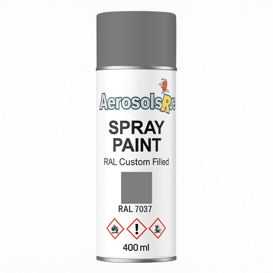 RAL 7037- 400ml Aerosol Spray Paint Any Finish
