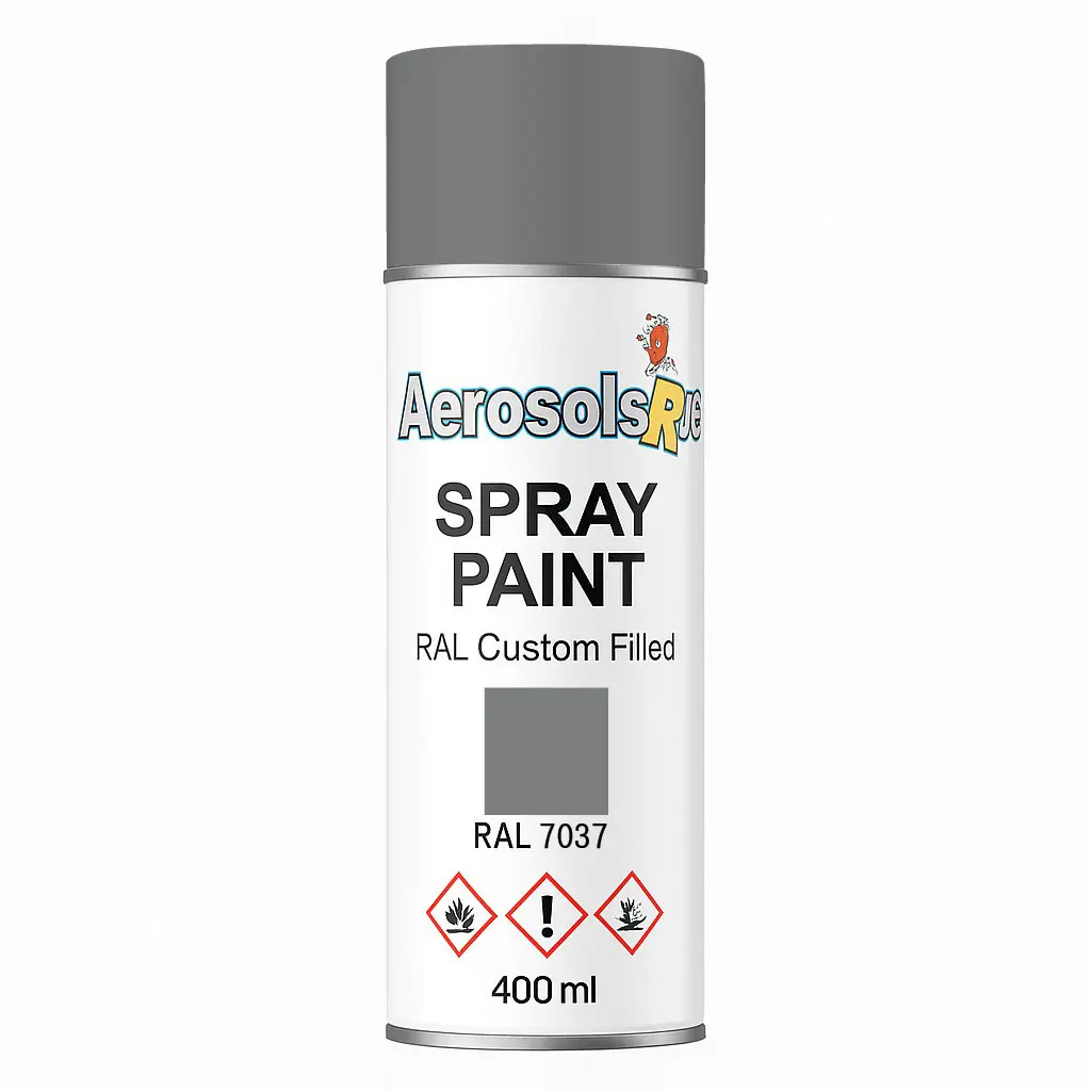 RAL 7037- 400ml Aerosol Spray Paint Any Finish Aerosols R us