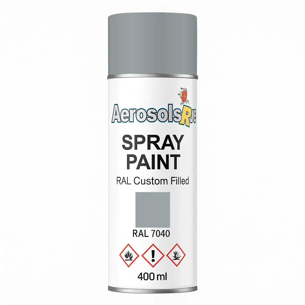 RAL 7040- 400ml Aerosol Spray Paint Any Finish Aerosols R us